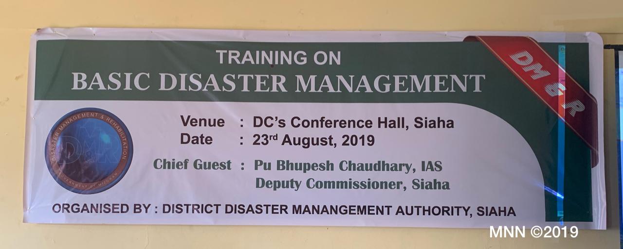 Siaha lia Basic Disaster Management Training hnei > Maraland.NET - The ...